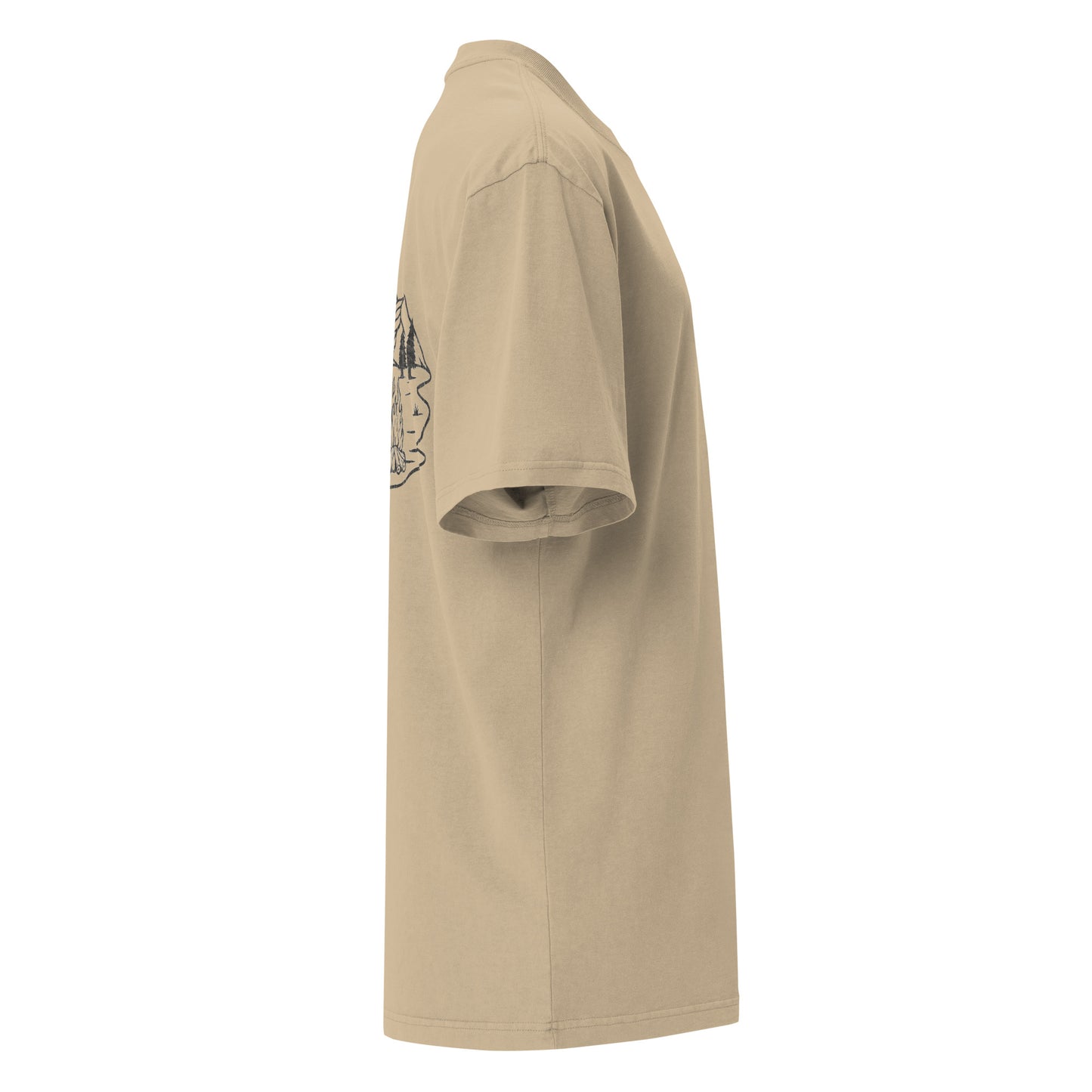 Campfire Serenade Oversized Faded T-Shirt