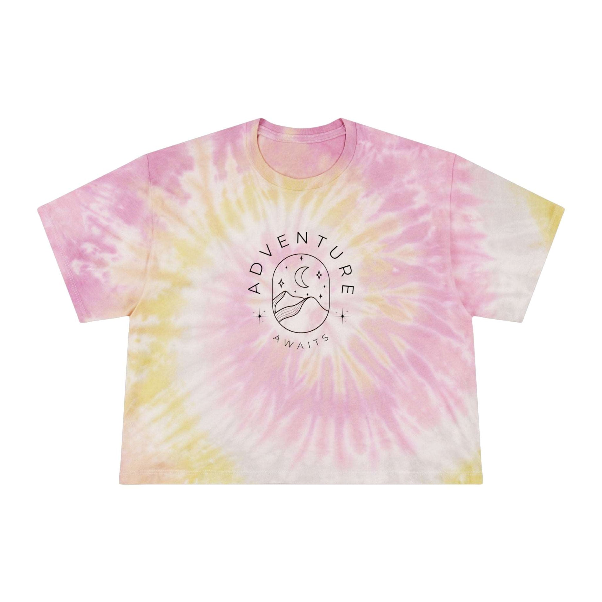 Adventure Awaits Women's Tie-Dye Crop Tee – MountainGem Threads