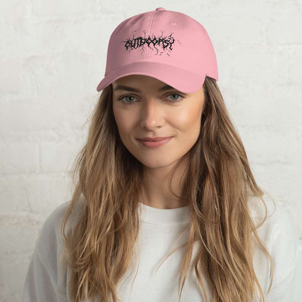 Outdoorsy Metal Logo Dad hat